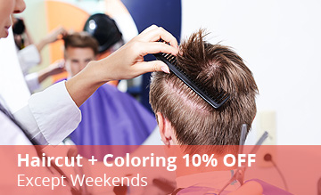 HAIR CUT + COLOURING